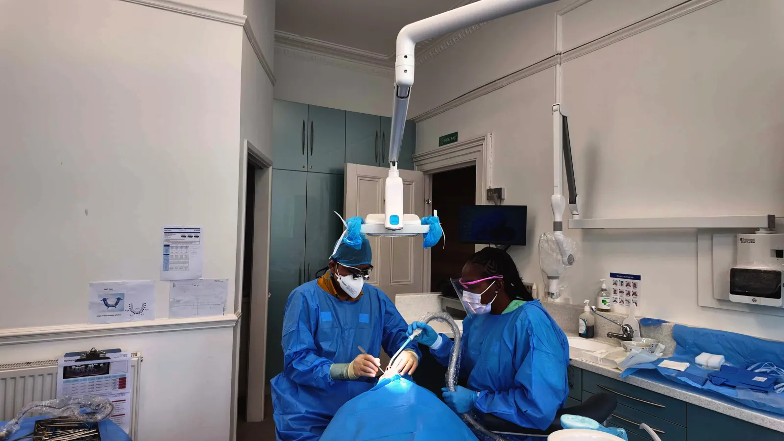 Dental implant surgery in progress at Aspen Dental Care